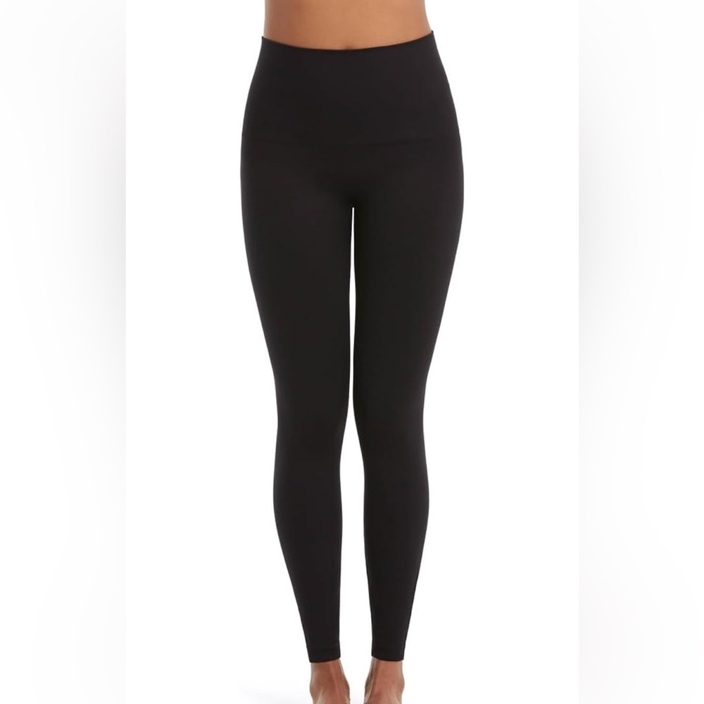 SPANX Black Look at Me Now Seamless Leggings
